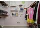 Walk-in closet featuring built-in shelving and hanging storage at 12251 E 196Th St, Noblesville, IN 46060