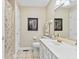 Inviting bathroom with neutral tones, vanity storage, and shower with curtain at 1482 Waterford Dr, Zionsville, IN 46077