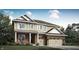 Charming two-story home featuring a brick and siding exterior and an attached two-car garage at 15436 Manderley St, Fishers, IN 46040