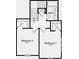 Upstairs floor plan with two bedrooms with walk-in closets, a linen closet, and a full bathroom at 2169 Aviary Ln, Danville, IN 46122