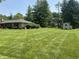 Manicured lawn and shed in backyard at 2937 S Allen Dr, New Palestine, IN 46163