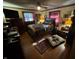 Cozy bedroom features a ceiling fan, wood floors, natural light, and decorative accents at 2937 S Allen Dr, New Palestine, IN 46163