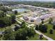 Aerial view of homes in the Centre Place community with a pond at 3333 Godby Dr, Sheridan, IN 46069