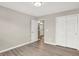 Bedroom with closet and view to bathroom at 3345 Kilkenny Cir, Carmel, IN 46032