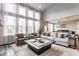 Sunlit living room with large windows, comfortable seating, and a decorative coffee table, ideal for gatherings at 3606 Evergreen Way, Zionsville, IN 46077