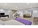 Spacious finished basement with play area, TV, and comfortable seating at 3740 Weather Stone Xing, Zionsville, IN 46077