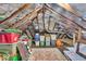 A spacious attic with insulation, wooden beams, and potential for storage or customization at 4046 N Park Ave, Indianapolis, IN 46205
