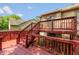 Multi-level back deck offers ample outdoor living and entertainment space at 4291 Caledonia Way, Indianapolis, IN 46254