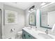 Bright bathroom with double vanity and modern fixtures at 4431 Cranbrook Dr, Indianapolis, IN 46250