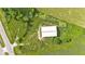 Overhead view of a white metal building and surrounding verdant land at 4535 N Us Hwy 52, Thorntown, IN 46071