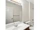 Bathroom featuring a sink, toilet, and shower/tub combo with a full mirror and vanity with storage at 5003 Opal Ridge Ln # 101, Indianapolis, IN 46237