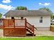 Wooden deck with lattice detail, providing an outdoor space for relaxing and entertaining at 528 W Mechanic St, Shelbyville, IN 46176