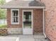 Back door on the brick house with small patio area at 6295 State Road 142 Rd, Martinsville, IN 46151