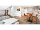 Contemporary living space featuring hardwood floors, modern furniture, and a well-lit open layout at 6580 Halsey St, Zionsville, IN 46077