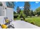 Cozy outdoor area with seating, perfect for enjoying the peaceful and private backyard at 6741 Evanston Ave, Indianapolis, IN 46220