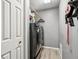 Laundry room featuring modern washer and dryer at 829 Pioneer Woods Dr, Indianapolis, IN 46224
