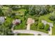 Aerial view of homes showcasing landscaping, mature trees, and neighborhood layout at 8525 Winding Ridge Rd, Indianapolis, IN 46217