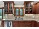 Updated kitchen featuring granite counters, stainless steel sink, and ample cabinet storage at 8525 Winding Ridge Rd, Indianapolis, IN 46217