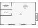 Floor plan displaying dimensions for laundry room, bathroom, den, and fireplace at 8635 S Providence Dr, Nineveh, IN 46164