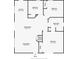 Home floor plan showing kitchen, bedrooms, bathrooms, dining room, and living room at 8635 S Providence Dr, Nineveh, IN 46164
