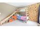 Fun bedroom with bunk bed, slide, shelving, and climbing wall, perfect for active play at 9643 Cypress Way, Carmel, IN 46032