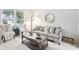 Bright living room features a comfortable sofa, accent chair, and stylish decor at 9643 Cypress Way, Carmel, IN 46032