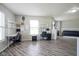 Spacious bedroom with two built-in desk areas, a king bed, and flexible space for work or relaxation at 9775 Big Bend Dr, Indianapolis, IN 46234