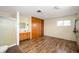 Bathroom with shower, toilet, vanity, mirror and ample storage space at 10500 S County Road 200 W, Muncie, IN 47302