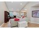 Cozy living room with hardwood floors and fireplace at 11074 Galley Way, Fishers, IN 46040