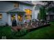 Backyard showcasing a large deck perfect for outdoor entertaining and relaxation at 12450 Petalon Trce, Fishers, IN 46037
