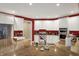 Spacious kitchen boasting granite countertops, stainless steel appliances and ample white cabinets at 12450 Petalon Trce, Fishers, IN 46037