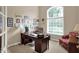 Bright home office with a large window and plenty of decorations at 12450 Petalon Trce, Fishers, IN 46037