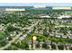 An aerial view highlighting the property's proximity to Prairie Trace Elementary, Conner Prairie, and Prairie View Golf Course at 13757 Flintridge Pass, Carmel, IN 46033