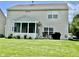 View of patio, screened porch and backyard from rear of home at 13859 Keams Dr, Fishers, IN 46038