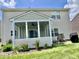View of patio, screened porch and backyard from rear of home at 13859 Keams Dr, Fishers, IN 46038