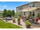 Inviting backyard with a patio, seating, and landscaping at 1393 Turfway Dr, Avon, IN 46123