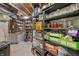 Basement features ample storage space with shelving for organization at 1393 Turfway Dr, Avon, IN 46123