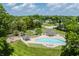 Aerial view of the community pool, playground and recreational facilities at 15920 Oak Park Ct, Westfield, IN 46074
