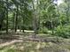 Lush wooded area along the property line featuring mature trees and a rustic wooden fence at 1980 S Arthur Rd, Paragon, IN 46166