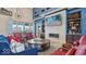 Cozy living room with a fireplace, built-in shelving, and comfortable seating at 235 Highland Ave, Danville, IN 46122