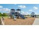Community playground with slides, climbing structures, and covered areas, great for of all ages at 235 Highland Ave, Danville, IN 46122