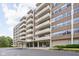 Well-maintained apartment building with balconies, lush landscaping and covered entry at 25 E 40Th St # Apt 1B/D, Indianapolis, IN 46205