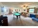 Finished basement featuring a pool table, comfortable seating, and ample recreation space at 2615 Alexandria Pike, Anderson, IN 46012