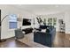 Bright living area featuring a large sofa, contemporary decor, and ample natural light, creating a relaxing atmosphere at 2720 Guilford Ave, Indianapolis, IN 46205