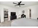 Spacious main bedroom boasts a walk-in closet, en-suite bathroom, and neutral colors at 2720 Guilford Ave, Indianapolis, IN 46205