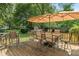 Outdoor deck with patio furniture at 2906 E 65Th St, Indianapolis, IN 46220