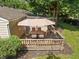 Elevated view of the deck and patio furniture at 2906 E 65Th St, Indianapolis, IN 46220