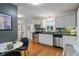 Modern kitchen featuring stainless steel appliances and sleek countertops at 2906 E 65Th St, Indianapolis, IN 46220