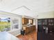 Eat-in kitchen with stainless steel appliances and a view of the backyard patio at 4511 W 300 S, Anderson, IN 46011
