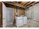 Basement laundry area with washer and dryer at 5240 Windridge Dr, Indianapolis, IN 46226